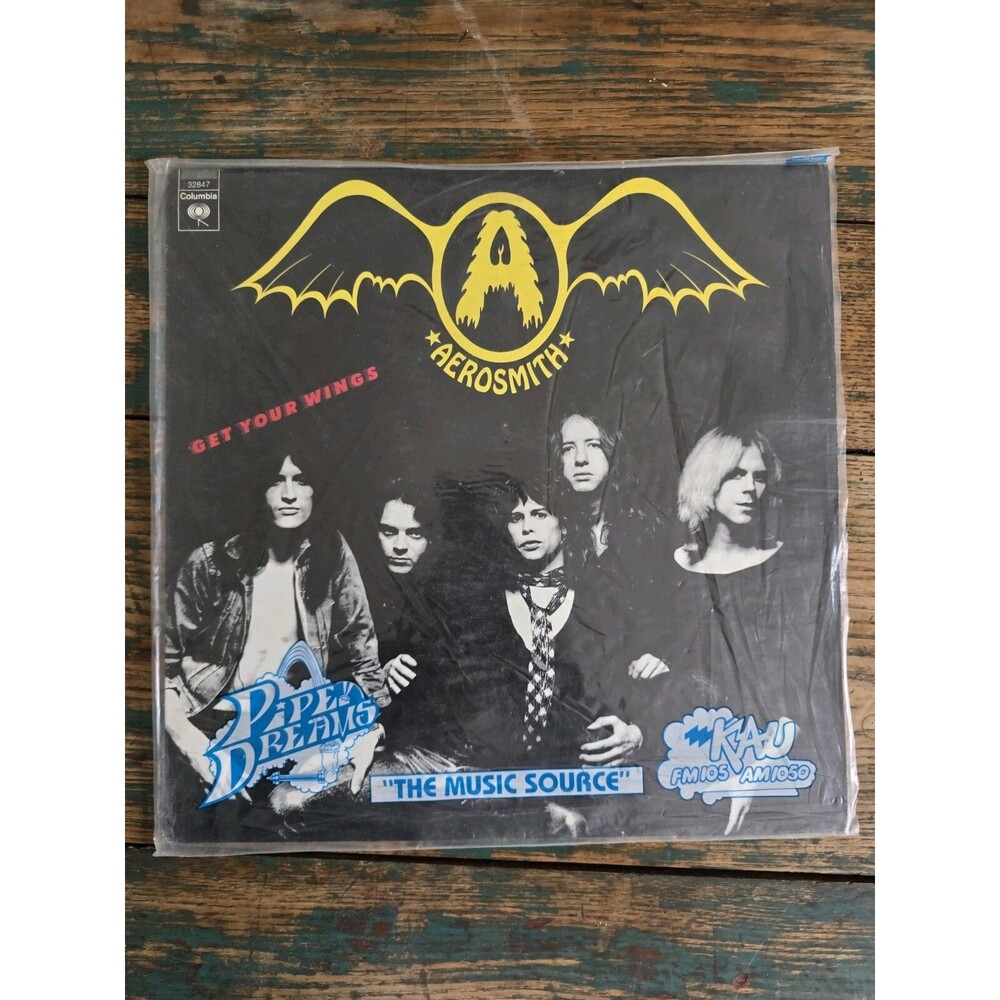 Aerosmith Get Your Wings LP Columbia 1974 PC 32847 Record Vinyl Vg+ 12”
